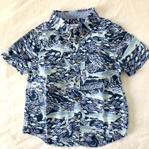 Vineyard Vines Boys Shark Button-Up
